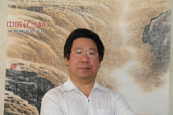 石砚洗山水国画作品欣赏