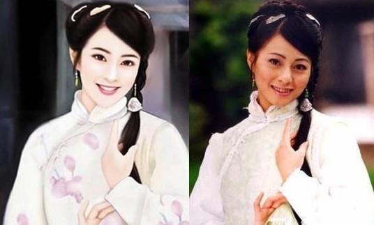 从画里走出来的古装<em>美女</em>_<em>书画</em>频道_经济<em>书画</em>